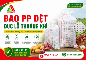 Bao PP dệt đục lỗ thoáng khí