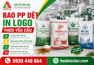 Bao PP dệt in logo theo yêu cầu